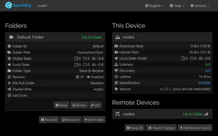 remote device shared folder