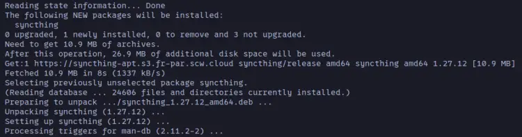 install syncthing