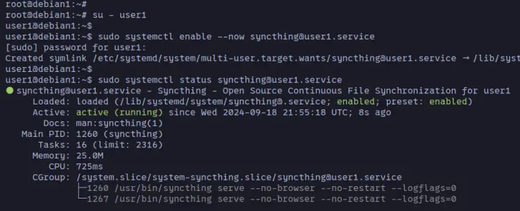 syncthing service