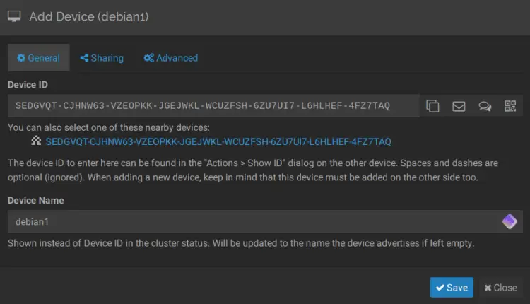 add device