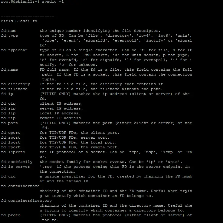Using Sysdig