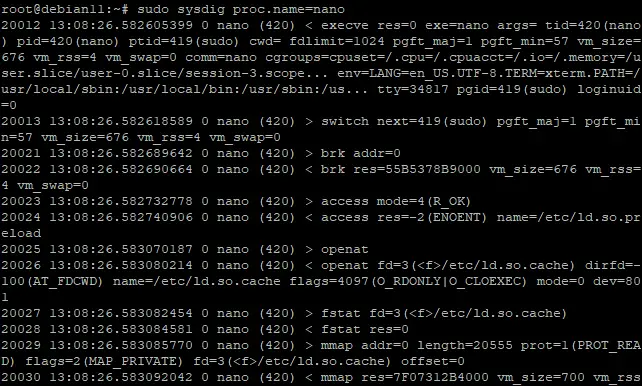 Using Sysdig