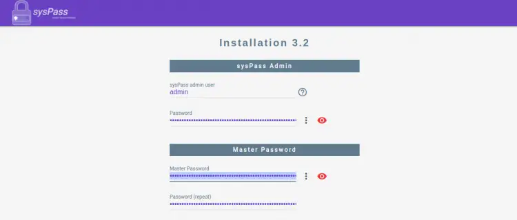 Master password