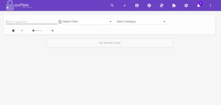 sysPass Dashboard