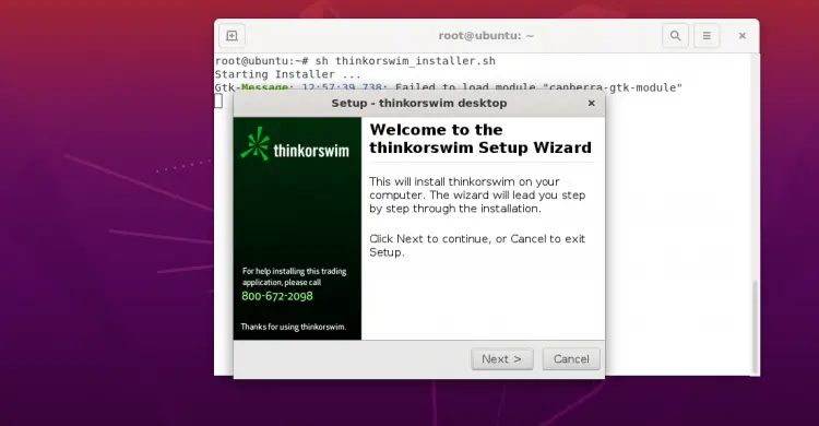 Start installation