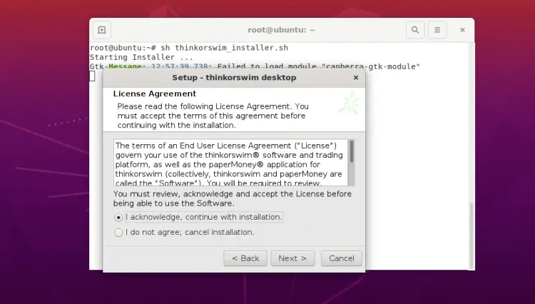 Accept license terms