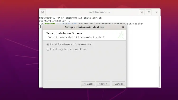 Install for all users