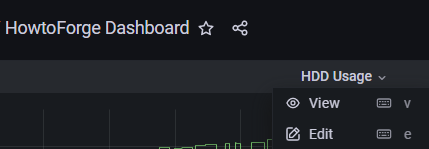 Grafana Dashboard Edit Panel