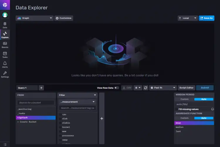 InfluxDB Data Explorer