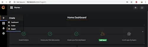 Setup Grafana Dashboard