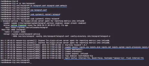 Configure Telegraf