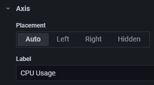 Grafana Axis Label Field