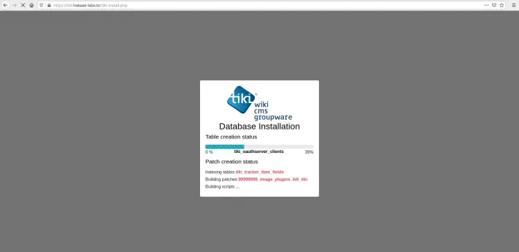 TikiWiki Installation Starting