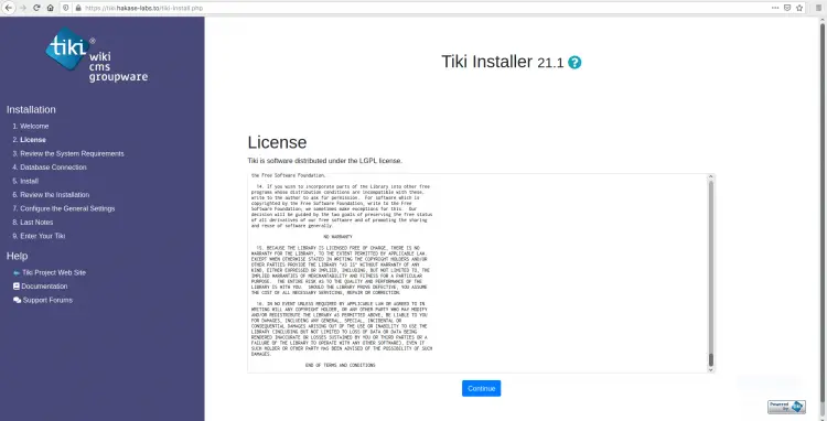 TikiWiki License Agreement