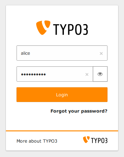 login typo3