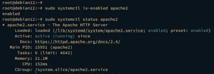 check apache2