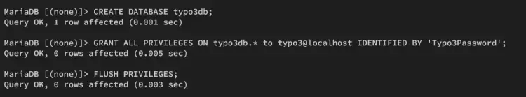 create database