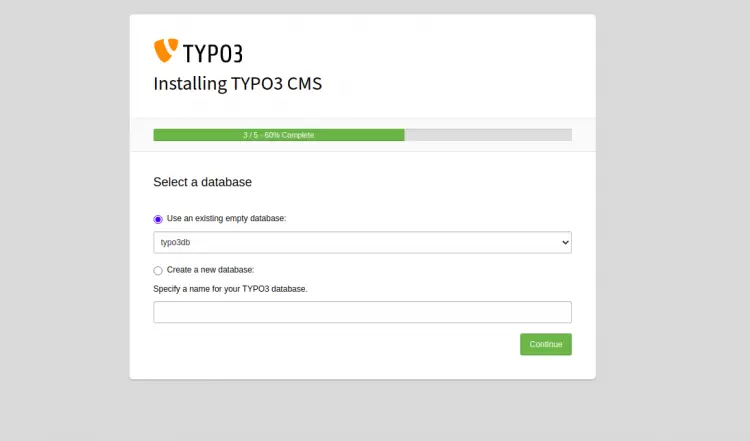 Use existing database