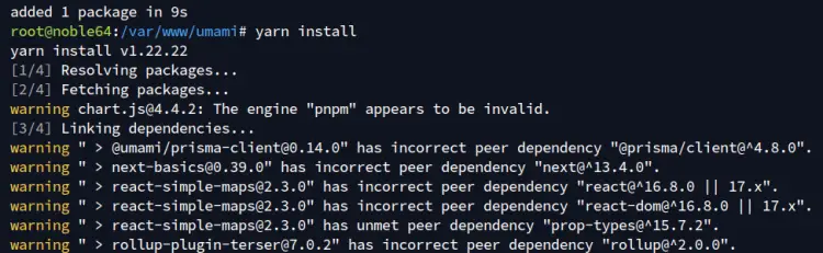 install dependencies