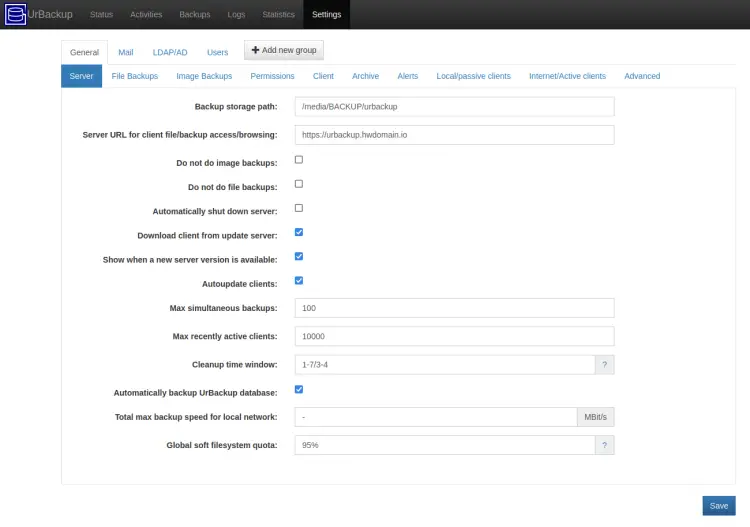 setup server utls