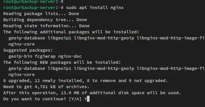 install nginx