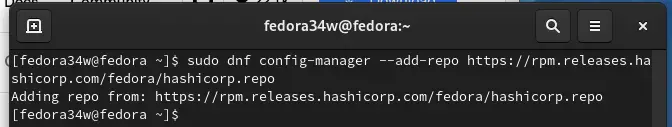 Adding the hashicorp repo