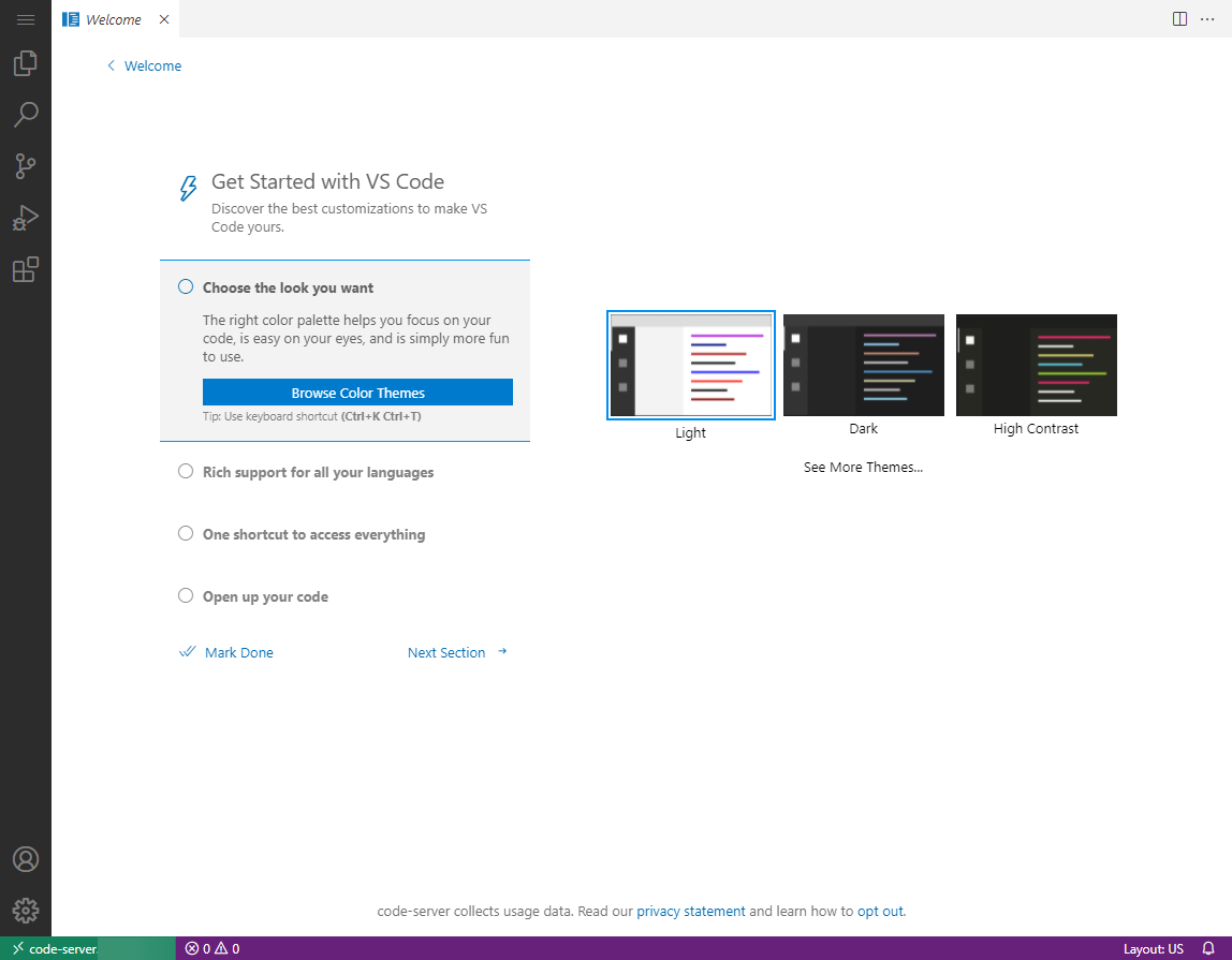 How to Install Visual Studio Code Cloud IDE on Rocky Linux 8 - Cộng ...
