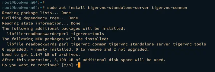 install tigervnc