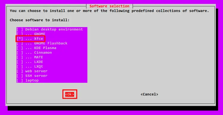 install DE witk tasksel