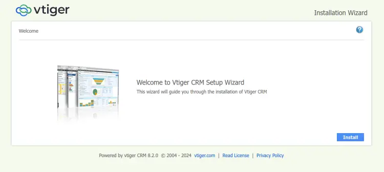 install vtiger