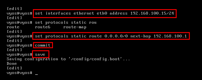 setup WAN and setup routing default