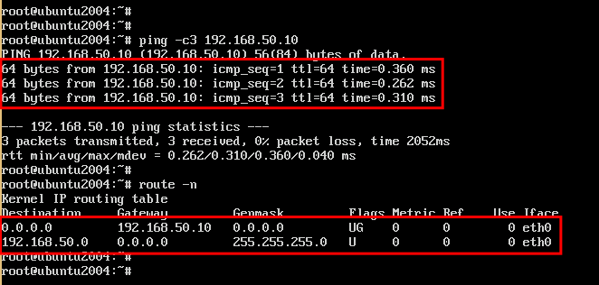 ping to vyos router