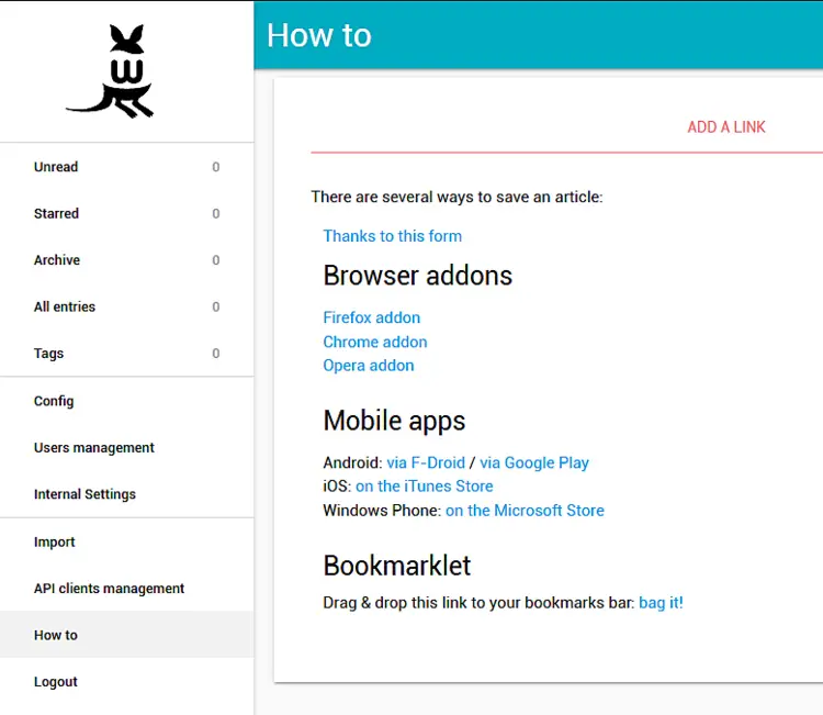 How to use Wallabag
