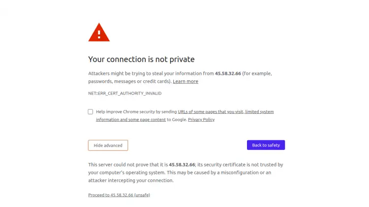 Connect to Webmin on port 10000