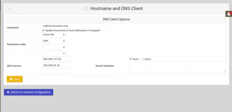 Change hostname