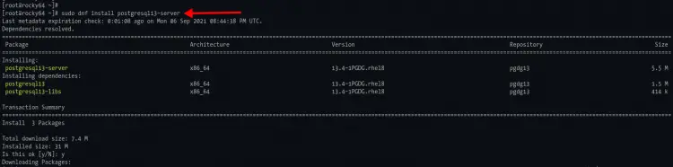 Installing PostgreSQL on Rocky Linux