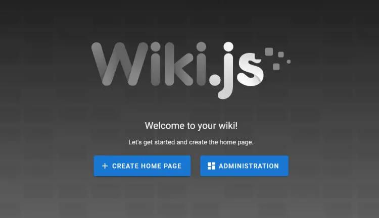 Wiki.js Administration Page