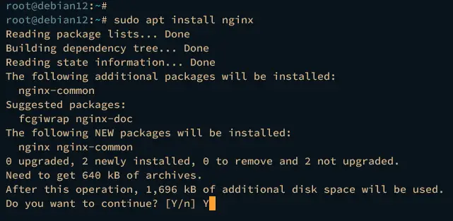 install nginx