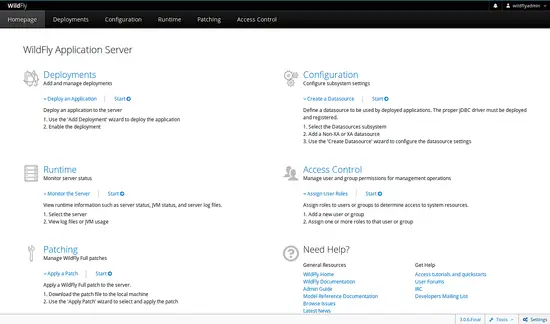 WildFly Application Server Dashboard