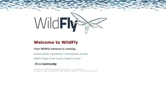 WildFly default page