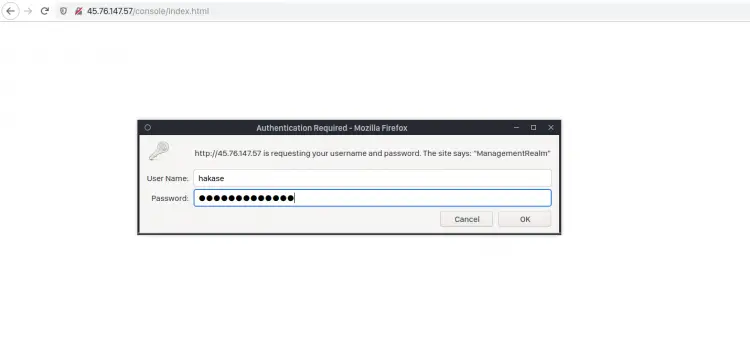 WildFly Login Admin