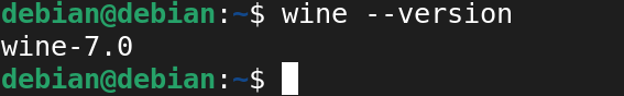 checking wine version