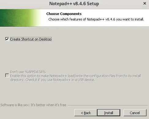 install notepadd++