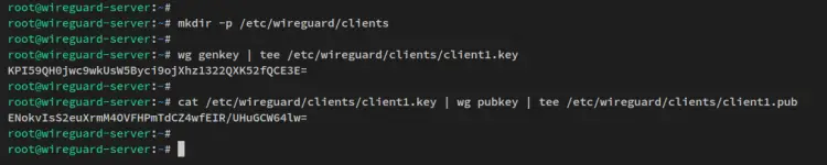 generate client key pair