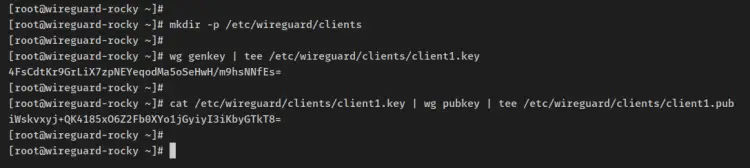 generate client key pair