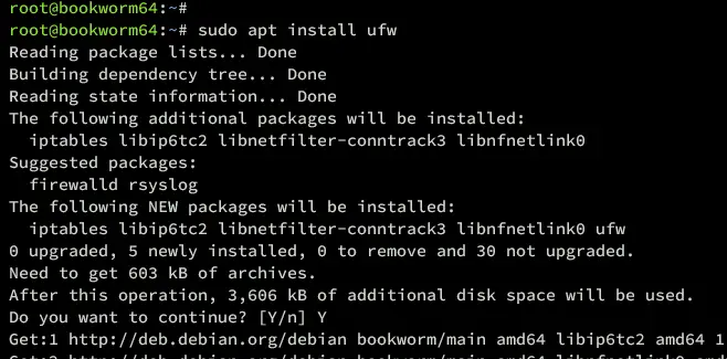 install ufw
