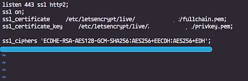 Nginx ssl config