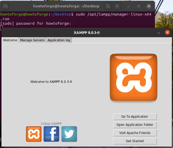 XAMPP manager