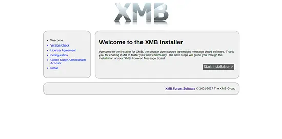 XMB Forum Install