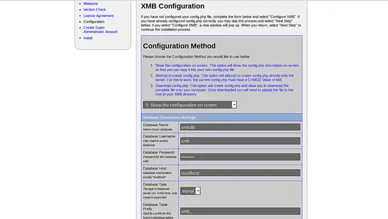 XMP Configuration